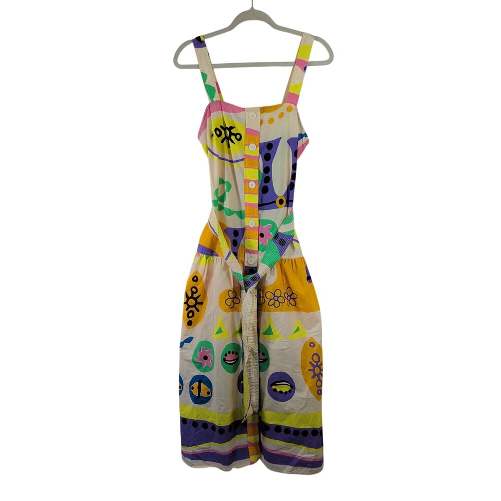 Zara Cotton Patterned Dress, Size Small